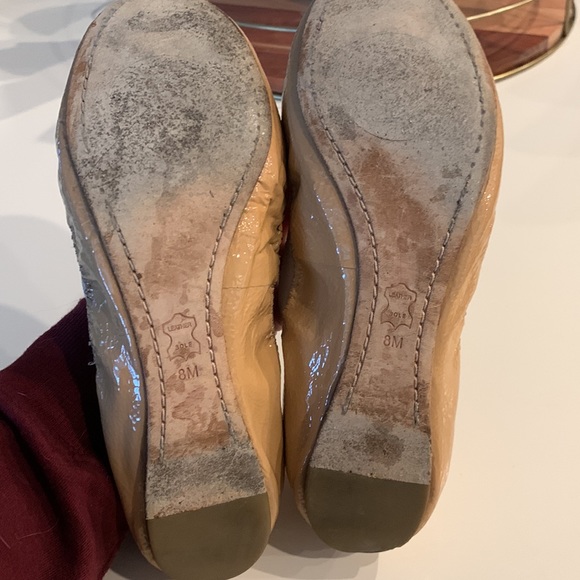 Tory Burch Caroline nude patent leather flats-size 8 - Picture 12 of 14